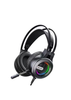 Casti Cu Fir si Lumini RGB, Mufa Jack, Yesido, Black