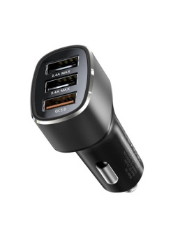 Incarcator Auto 3x USB Yesido, Black