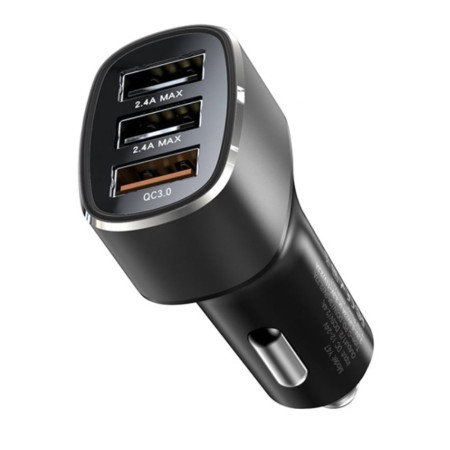 Incarcator Auto 3x USB Yesido, Black