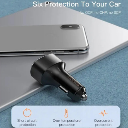 Incarcator Auto 3x USB Yesido, Black