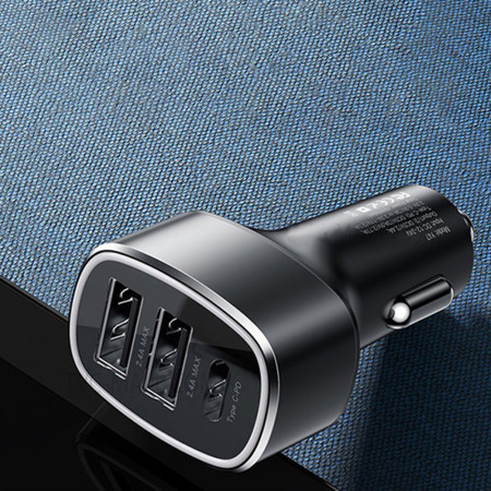 Incarcator Dual USB, Tip-C, 49W, Yesido, Black