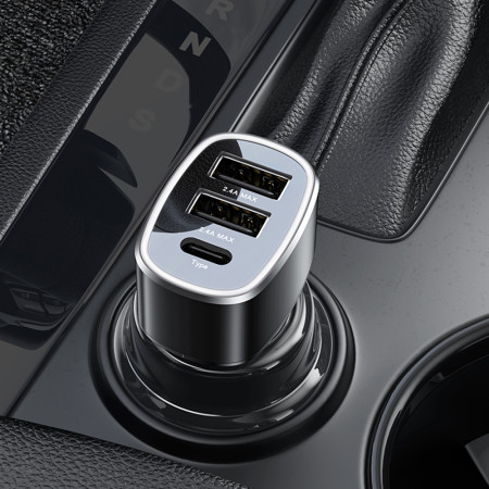 Incarcator Dual USB, Tip-C, 49W, Yesido, Black