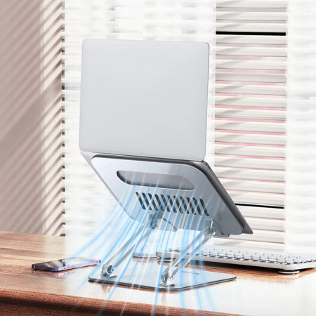 Suport din Aluminiu pentru Laptop Yesido, Silver