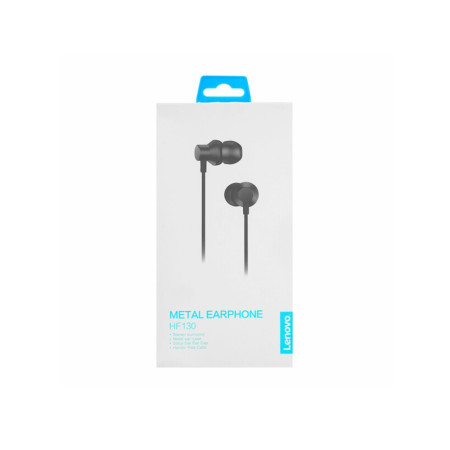 Casti In-Ear cu Fir Jack 3.5mm, 1.15m, Lenovo HF130, Black