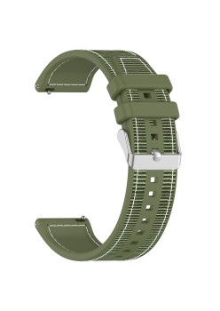 Curea pentru Samsung Galaxy Watch 4/5/Active 2, Huawei Watch GT 3 (42mm)/GT 3 Pro (43mm) - Techsuit Watchband (W051) - Green