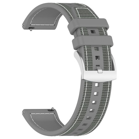 Curea pentru Samsung Galaxy Watch 4/5/Active 2, Huawei Watch GT 3 (42mm)/GT 3 Pro (43mm) - Techsuit Watchband (W051) - Gray