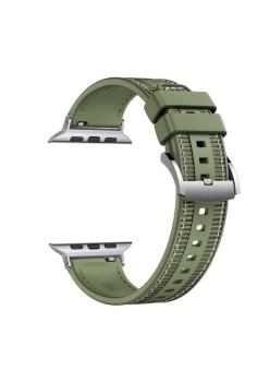 Curea pentru Apple Watch 1/2/3/4/5/6/7/8/9/SE/SE 2/Ultra/Ultra 2 (42/44/45/49mm) - Techsuit Watchband (W051) - Green