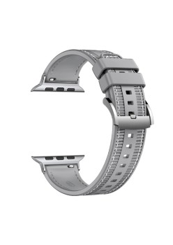 Curea pentru Apple Watch 1/2/3/4/5/6/7/8/9/SE/SE 2/Ultra/Ultra 2 (42/44/45/49mm) - Techsuit Watchband (W051) - Gray