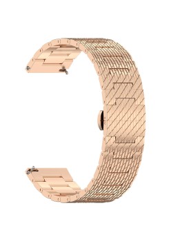 Curea pentru Samsung Galaxy Watch 4/5/Active 2, Huawei Watch GT 3 (42mm)/GT 3 Pro (43mm) - Techsuit Watchband (W052) - Rose Gold