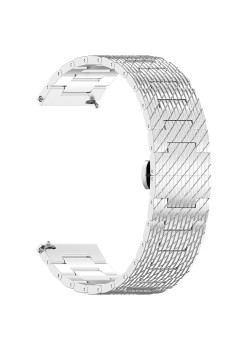 Curea pentru Samsung Galaxy Watch 4/5/Active 2, Huawei Watch GT 3 (42mm)/GT 3 Pro (43mm) - Techsuit Watchband (W052) - Silver