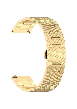 Curea pentru Samsung Galaxy Watch 4/5/Active 2, Huawei Watch GT 3 (42mm)/GT 3 Pro (43mm) - Techsuit Watchband (W052) - Gold