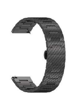 Curea pentru Samsung Galaxy Watch 4/5/Active 2, Huawei Watch GT 3 (42mm)/GT 3 Pro (43mm) - Techsuit Watchband (W052) - Black