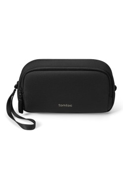 Geanta Accesorii cu 2 Buzunare, din PET Reciclat - Tomtoc (T12M1D1) - Black