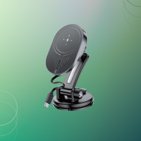 Suport Auto cu Incarcare Wireless, 15W - Yesido (C313) - Black