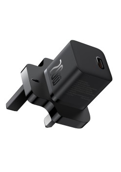 Incarcator Type-C cu Plug UK, Quick Charge 20W - Baseus (P10110907113-00) - Black