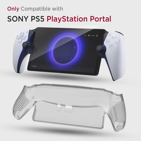 Husa pentru PlayStation Portal Remote Player, Bright Silicone, Clear
