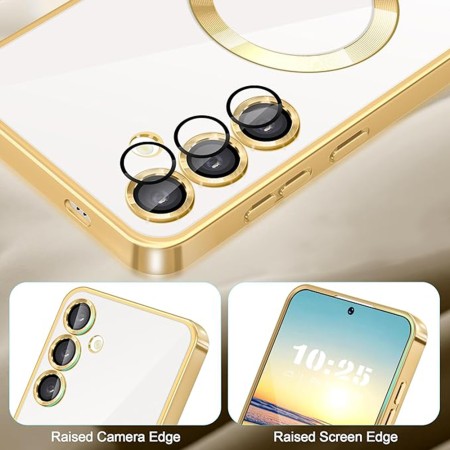 Husa pentru Samsung Galaxy A16, Atasare Magnetica, MagSafe, Gold