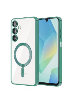 Husa pentru Samsung Galaxy A16, Atasare Magnetica, MagSafe, Light Green