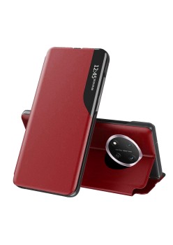 Husa Tip Carte pentru Honor Magic7 Lite / X9c - Stand View - Red