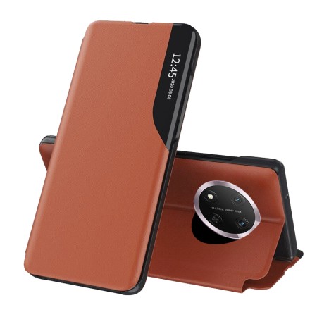 Husa Tip Carte pentru Honor Magic7 Lite / X9c - Stand View - Orange
