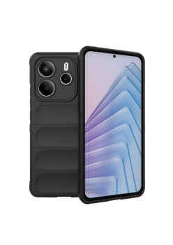 Husa pentru Xiaomi Redmi Note 14 5G - Anti-Alunecare - Waves Shield - Black