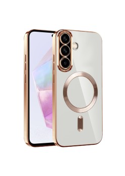 Husa pentru Samsung Galaxy A36, Atasare Magnetica, MagSafe, Gold