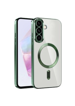 Husa pentru Samsung Galaxy A36, Atasare Magnetica, MagSafe, Deep Green
