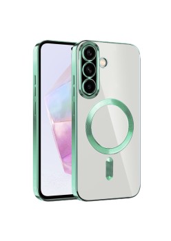 Husa pentru Samsung Galaxy A36, Atasare Magnetica, MagSafe, Light Green