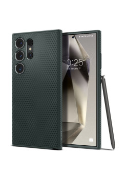 Husa pentru Samsung Galaxy S24 Ultra, Spigen Liquid Air, Abyss Green