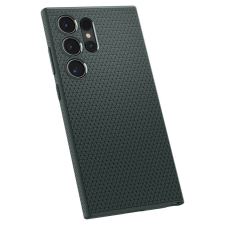 Husa pentru Samsung Galaxy S24 Ultra, Spigen Liquid Air, Abyss Green