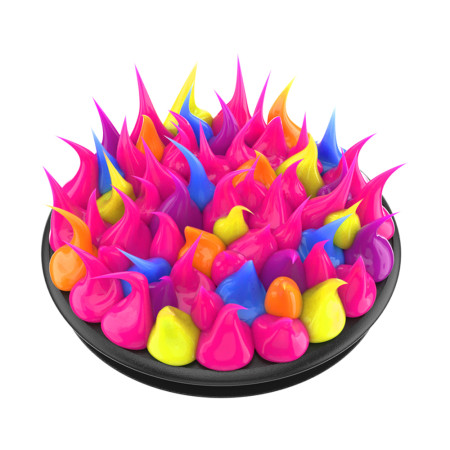 Suport pentru Telefon Popsockets PopGrip, Spiky Pink Acid