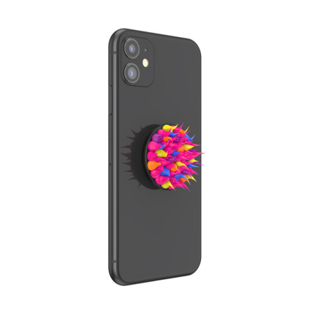 Suport pentru Telefon Popsockets PopGrip, Spiky Pink Acid