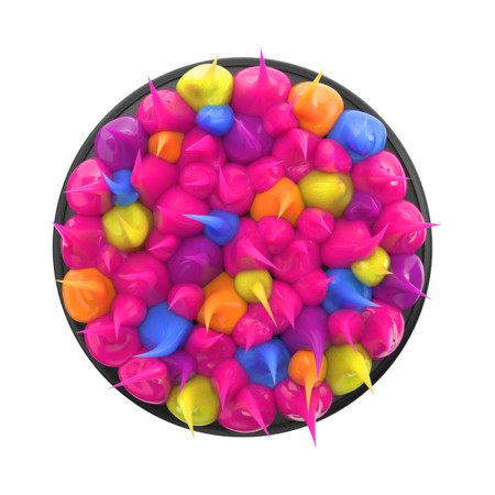 Suport pentru Telefon Popsockets PopGrip, Spiky Pink Acid
