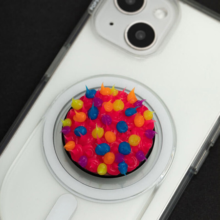 Suport pentru Telefon Popsockets PopGrip, Spiky Pink Acid