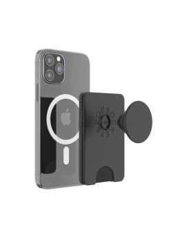 Portofel pentru telefon PopSockets PopWallet, Magnetic MagSafe Black