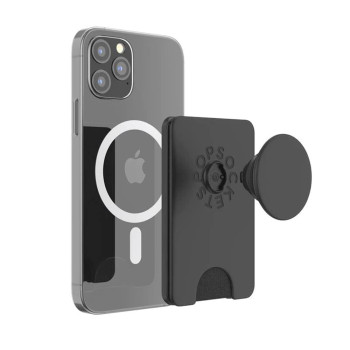 Portofel pentru telefon PopSockets PopWallet, Magnetic MagSafe Black