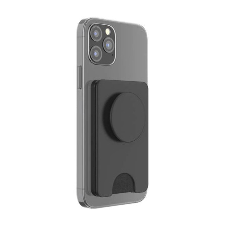 Portofel pentru telefon PopSockets PopWallet, Magnetic MagSafe Black