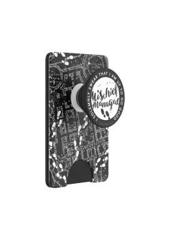 Portofel pentru telefon PopSockets PopWallet Mischief Managed Marauder's Map