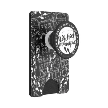 Portofel pentru telefon PopSockets PopWallet Mischief Managed Marauder's Map