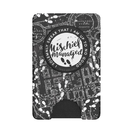 Portofel pentru telefon PopSockets PopWallet Mischief Managed Marauder's Map