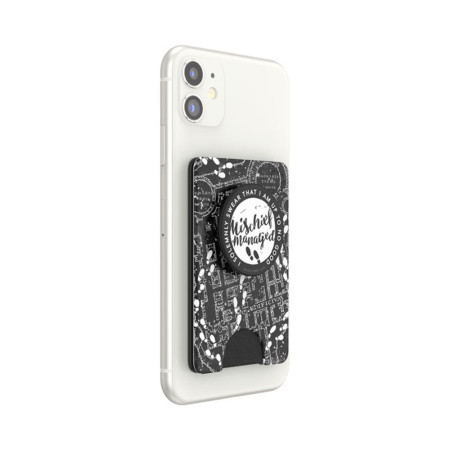 Portofel pentru telefon PopSockets PopWallet Mischief Managed Marauder's Map