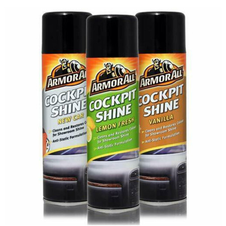 spray auto Armor All, Car Cockpit Shin, pachet de 24 de buc, Excelent pentru interiorul vehiculelor și detalierea auto, Mașină nouă