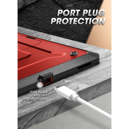 Husa pentru Samsung Galaxy Tab S8 Ultra, Supcase Unicorn Beetle Pro, Metallic Red