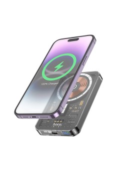 Baterie Externa pentru iPhone, PD20W, 5000mAh - Hoco Ice Crystal (Q14) - Black