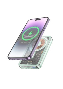 Baterie Externa pentru iPhone, PD20W, 5000mAh - Hoco Ice Crystal (Q14) - Blue