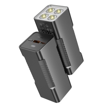 Lanterna 22.5W cu Baterie Externa 10000mAh - Hoco (Q15) - Black