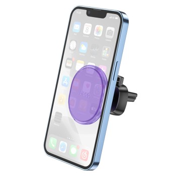 Suport Auto cu Magnet pentru Grila de Ventilatie - Hoco Crystal (H1) - Romantic Purple
