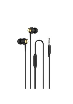 Casti Jack cu Microfon, 1.2m - Hoco Graceful (M70) - Black