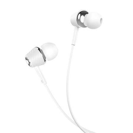 Casti Jack cu Microfon, 1.2m - Hoco Graceful (M70) - White