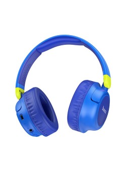 Casti Fara Fir cu Slot pentru Card TF si Mufa 3.5mm - Hoco Adventure (W43) - Blue